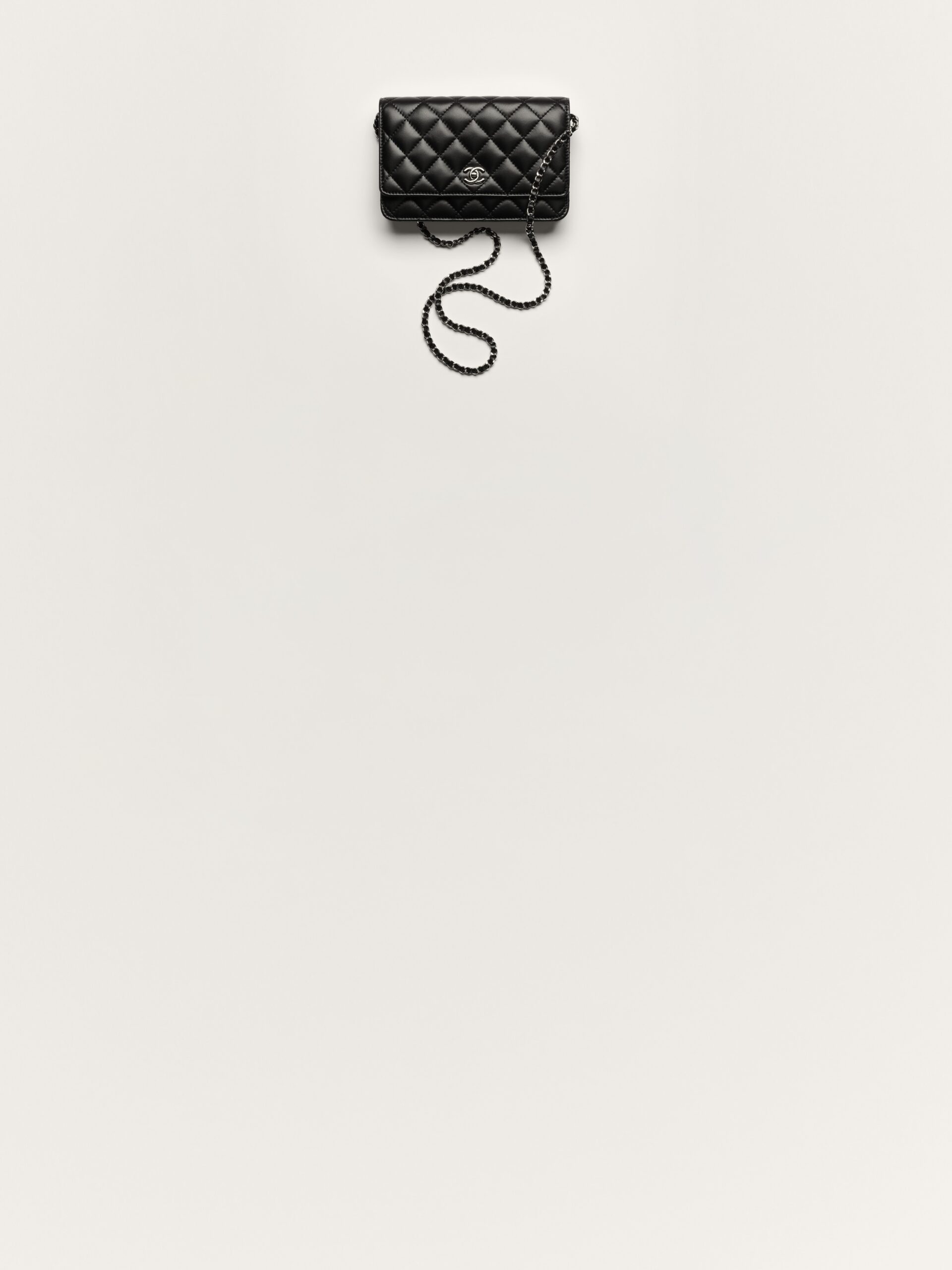 Chanel Classic Wallet on Chain Black Lambskin SHW - view 1