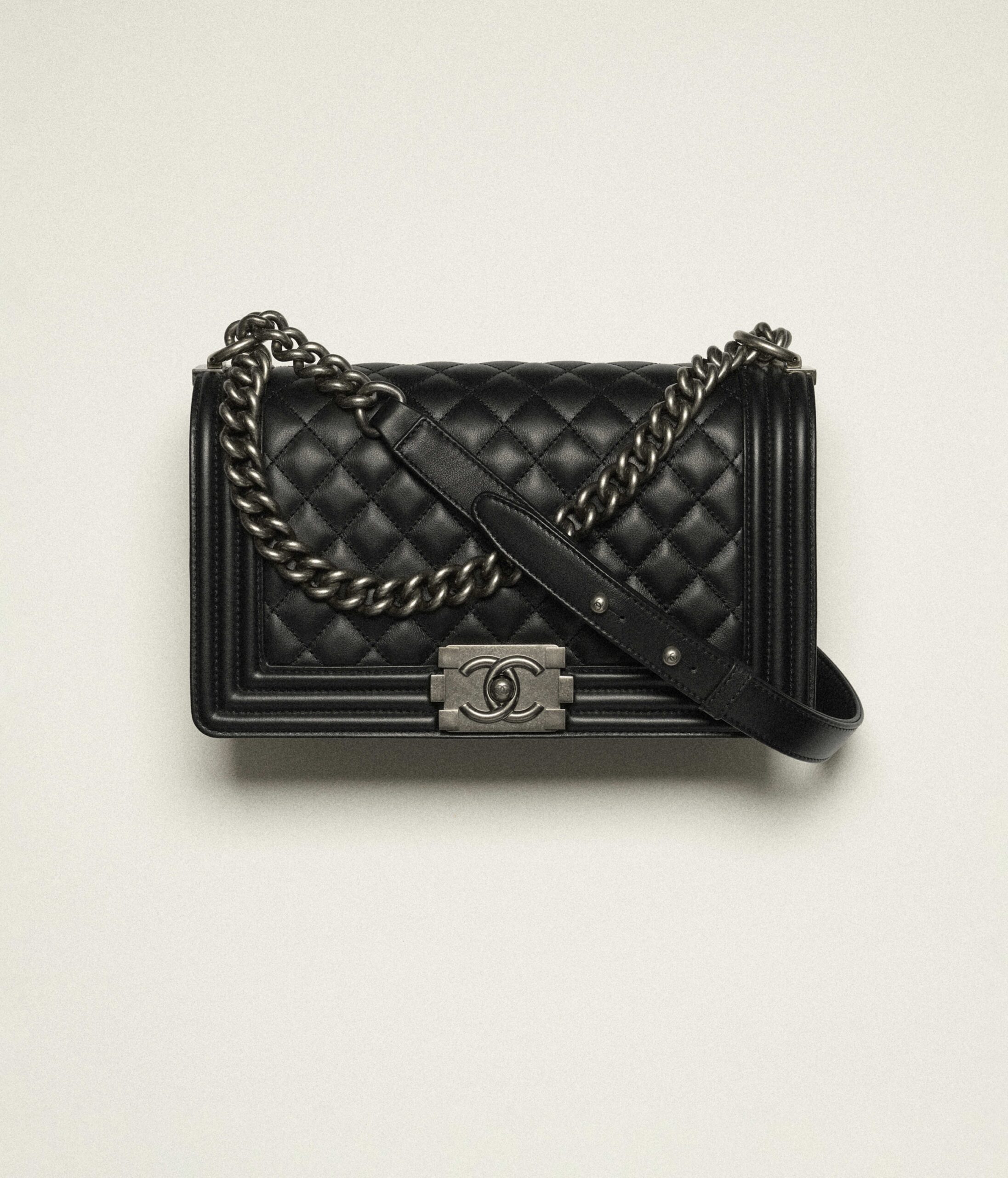 Chanel Classic Wallet on Chain Black Lambskin SHW - view 5