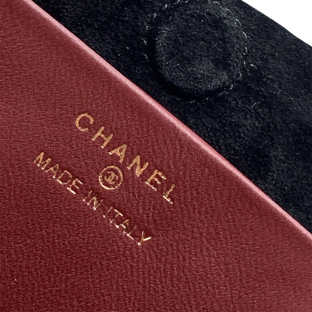 Chanel Drawstring Clutch Bag with Strap Black Suede Leather GHW - view 7