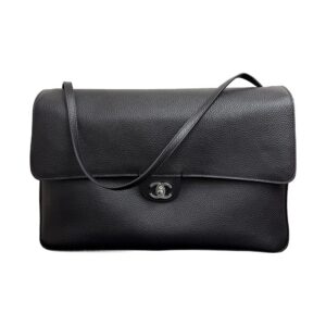 Chanel Grained Calfskin Souplissimo Maxi Large Flap Shoulder Bag Black SHW - view 1