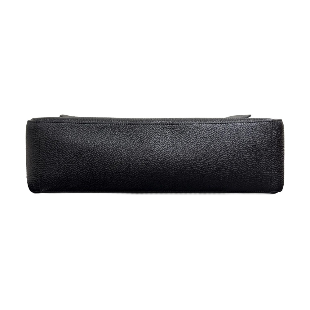 Chanel Grained Calfskin Souplissimo Maxi Large Flap Shoulder Bag Black SHW - view 4
