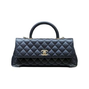 Chanel Maxi East West Coco Handle Flap Shoulder Bag Black Caviar Quilted Leather GHW - view 1