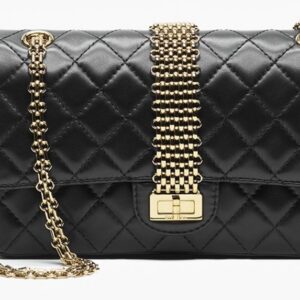 Chanel Reissue 2.55 Handbag Black Lambskin GHW - view 1